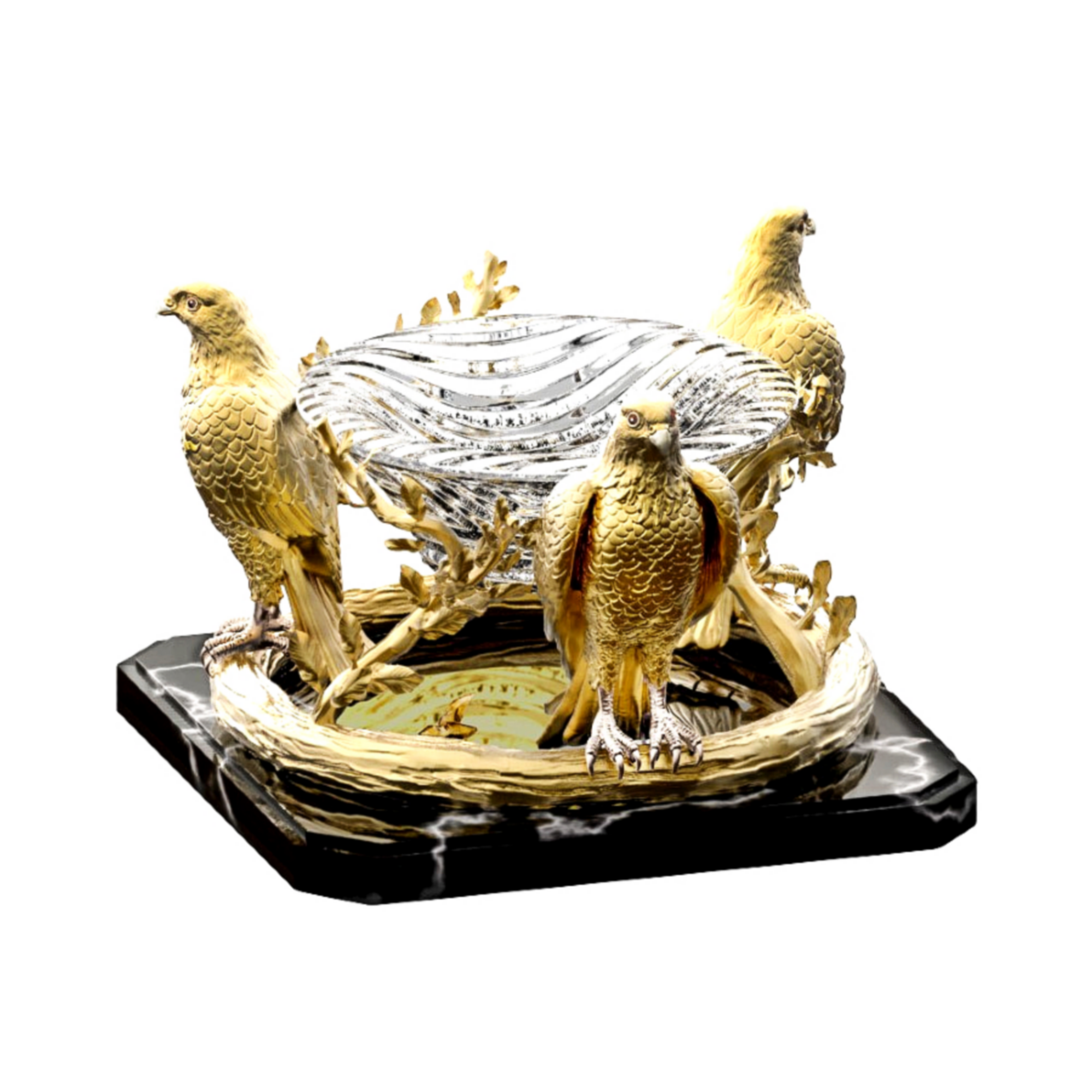 Ambrosia - Luxury Golden Bowl from Natalis - Emozioni d'Arte