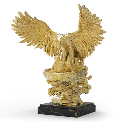 Golden sculpture  ‘Eagle Nest’ ANATOLIOS | Natalis Luxus